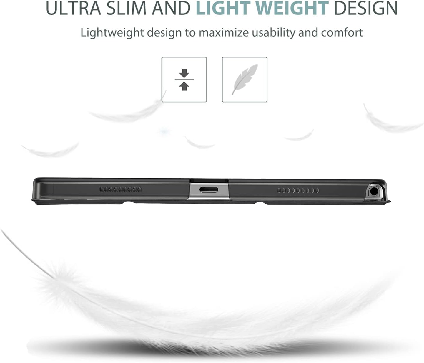 Procase Smart Cover per Galaxy Tab A8 10.5" 2021, Nero - immagine 5