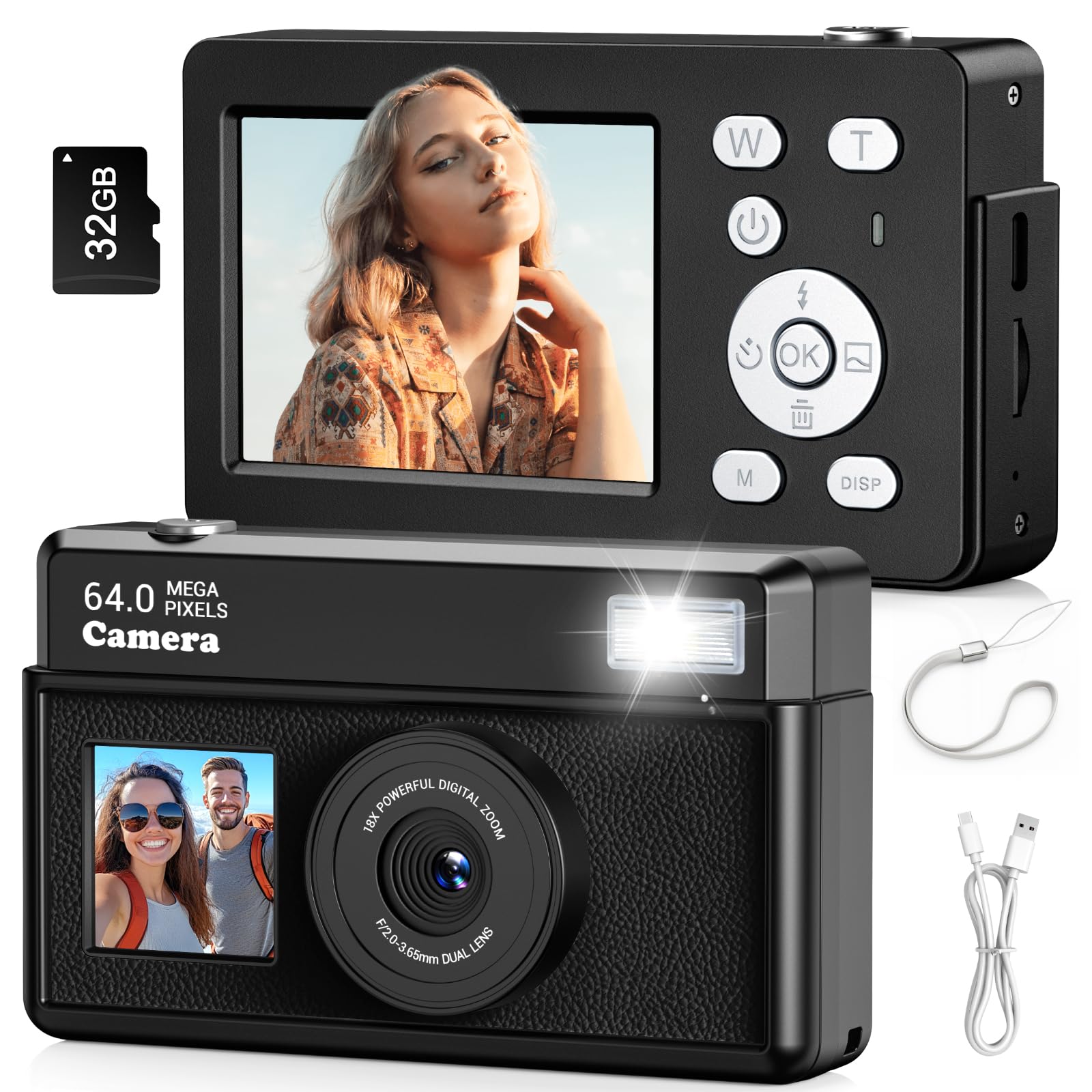 Digital Camera FHD 1080P con Zoom 16X