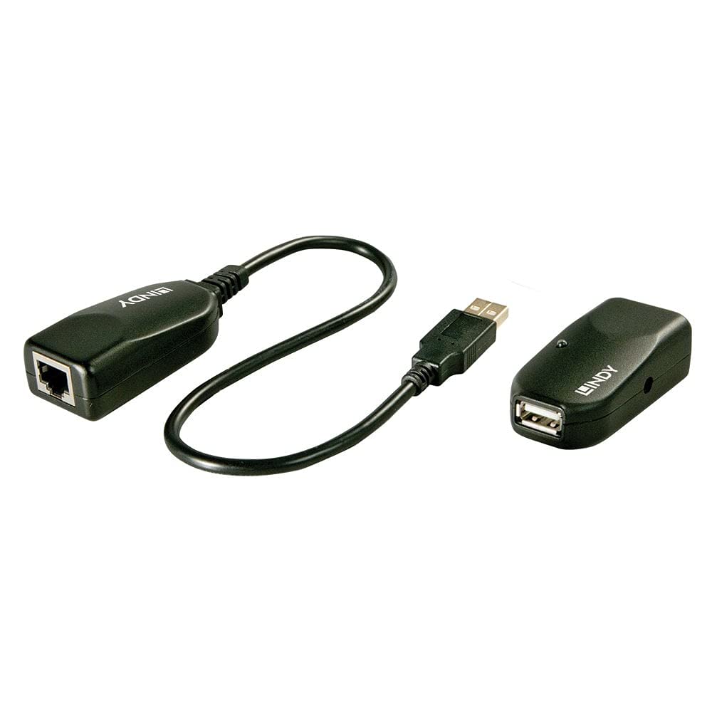 Lindy 42693 Extender USB 2.0 Cat 5, 50 m, 1 Porta, Nero