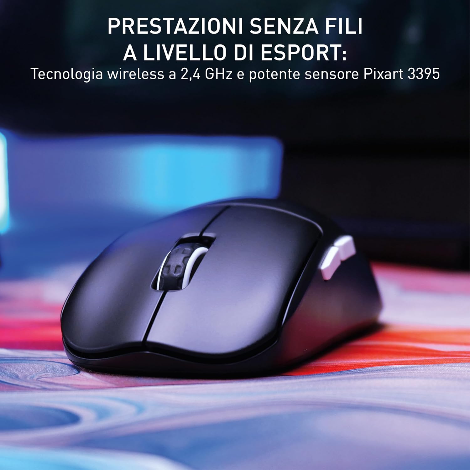 Cherry Xtrfy M68 Pro Wireless - Mouse Gaming 8K, Nero - immagine 4