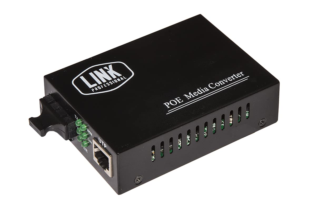 Link LKMCPOE Media Converter Fibra Ottica Singlemode