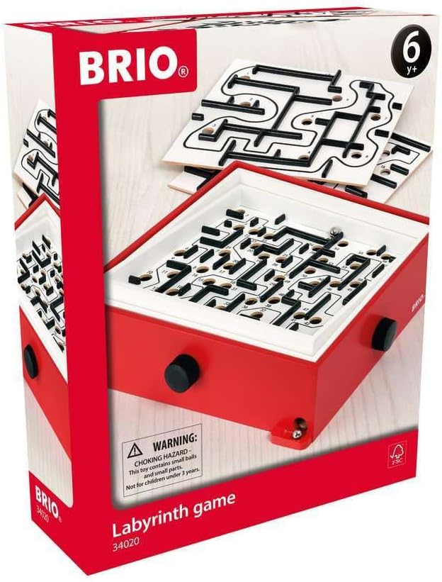 BRIO - Gioco del Labirinto e Basi, Rosso, 34020 - immagine 1