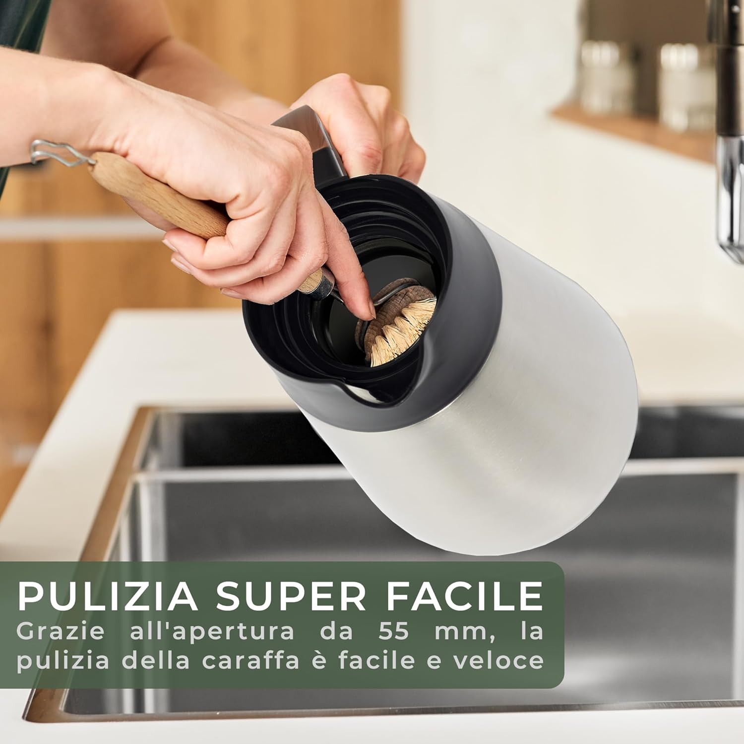 Waldwerk Caraffa Termica 1.5L in Acciaio Inox - immagine 5