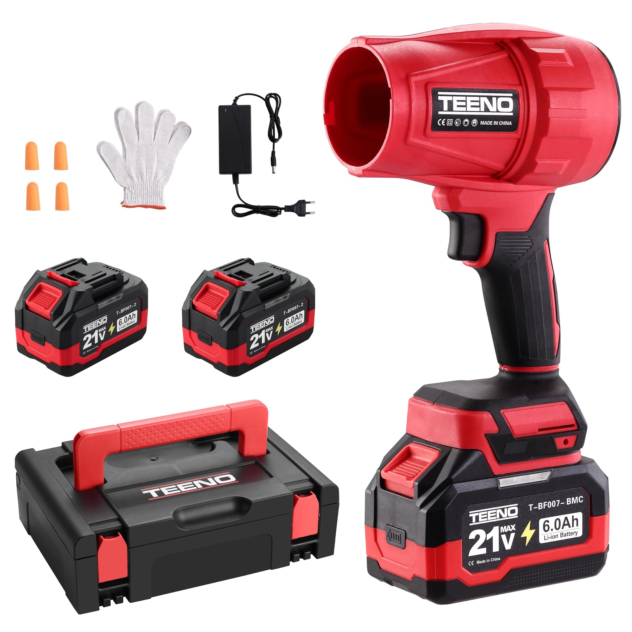 Teeno Soffiatore per Foglie Senza Fili 21V