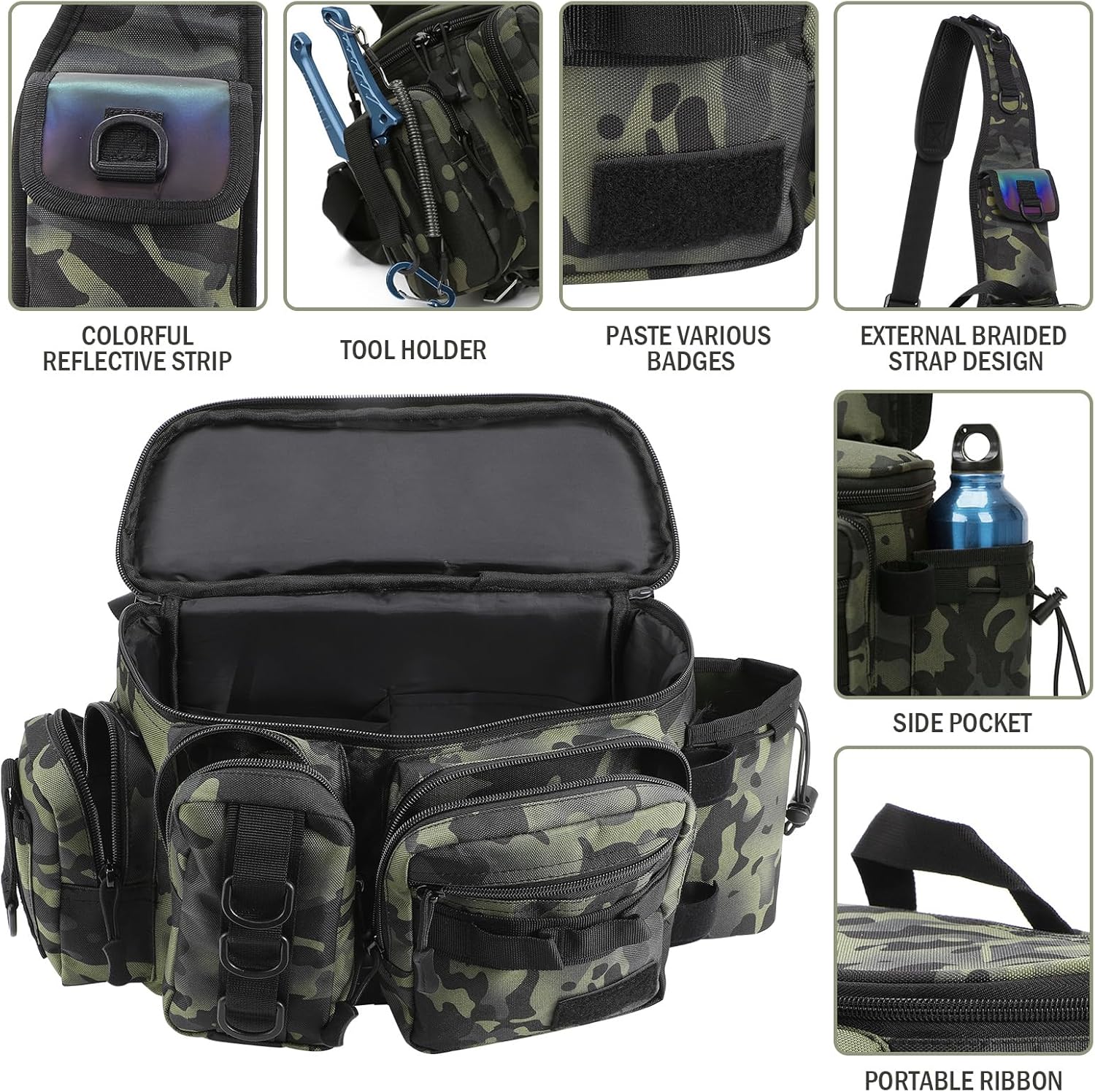 zerotop Borsa da Pesca Impermeabile Oxford - immagine 6