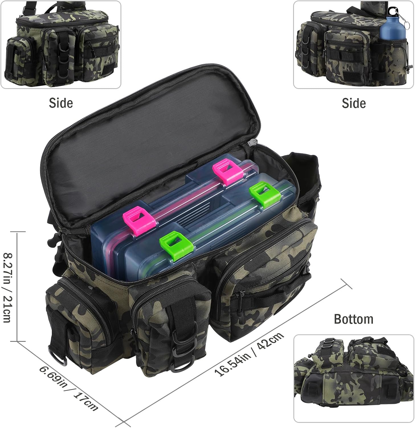 zerotop Borsa da Pesca Impermeabile Oxford - immagine 8