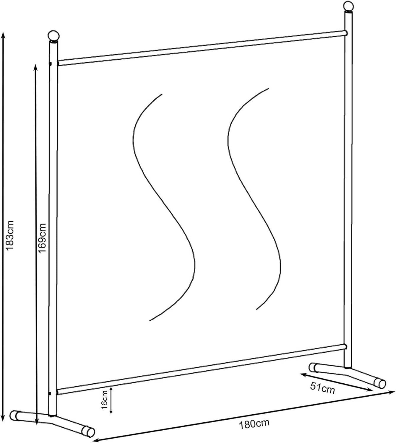 Quick Star Paravent 180x180 cm Retro Flowers - immagine 7