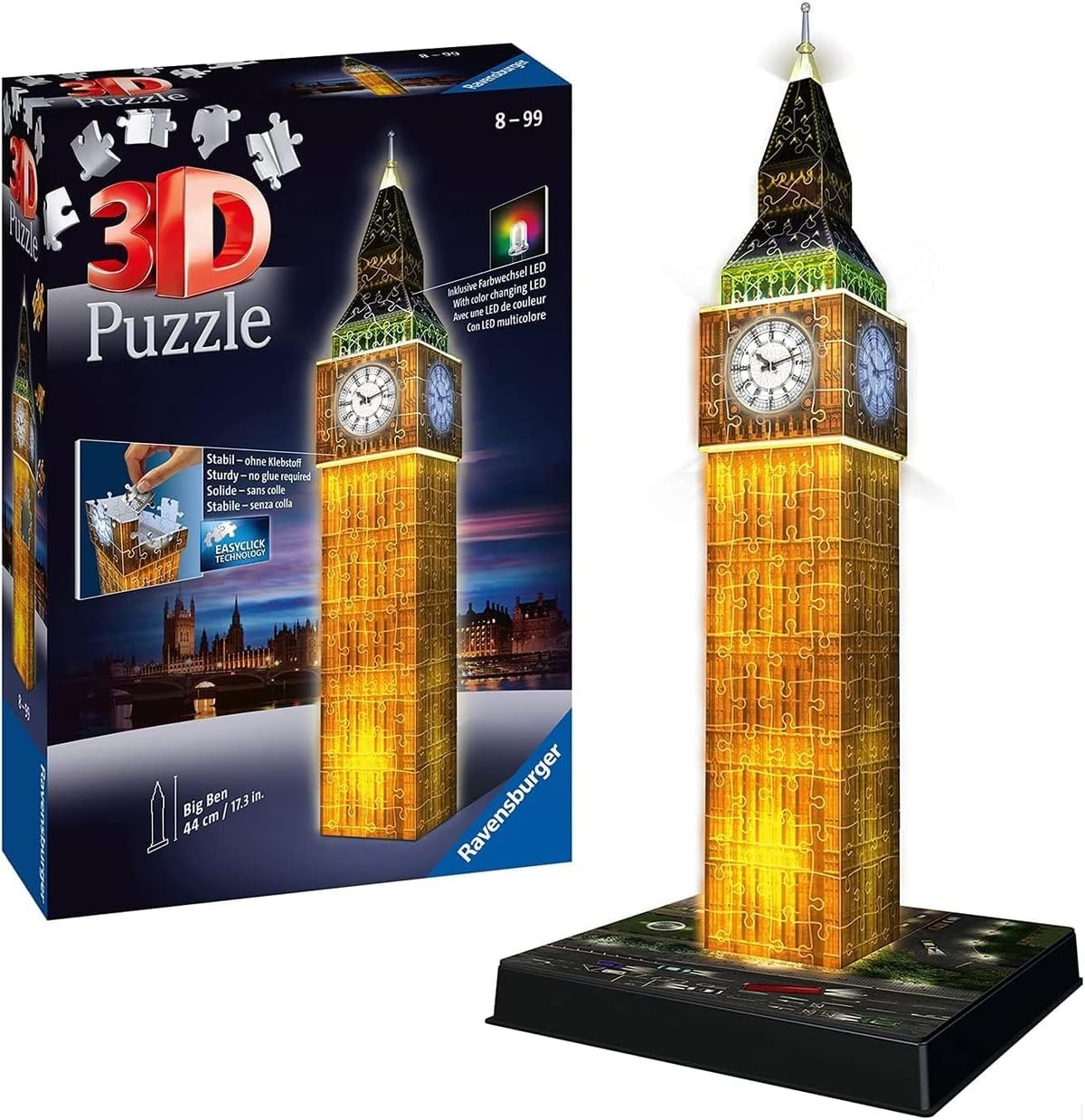 Ravensburger Puzzle 3D Big Ben Night Edition 216 Pezzi