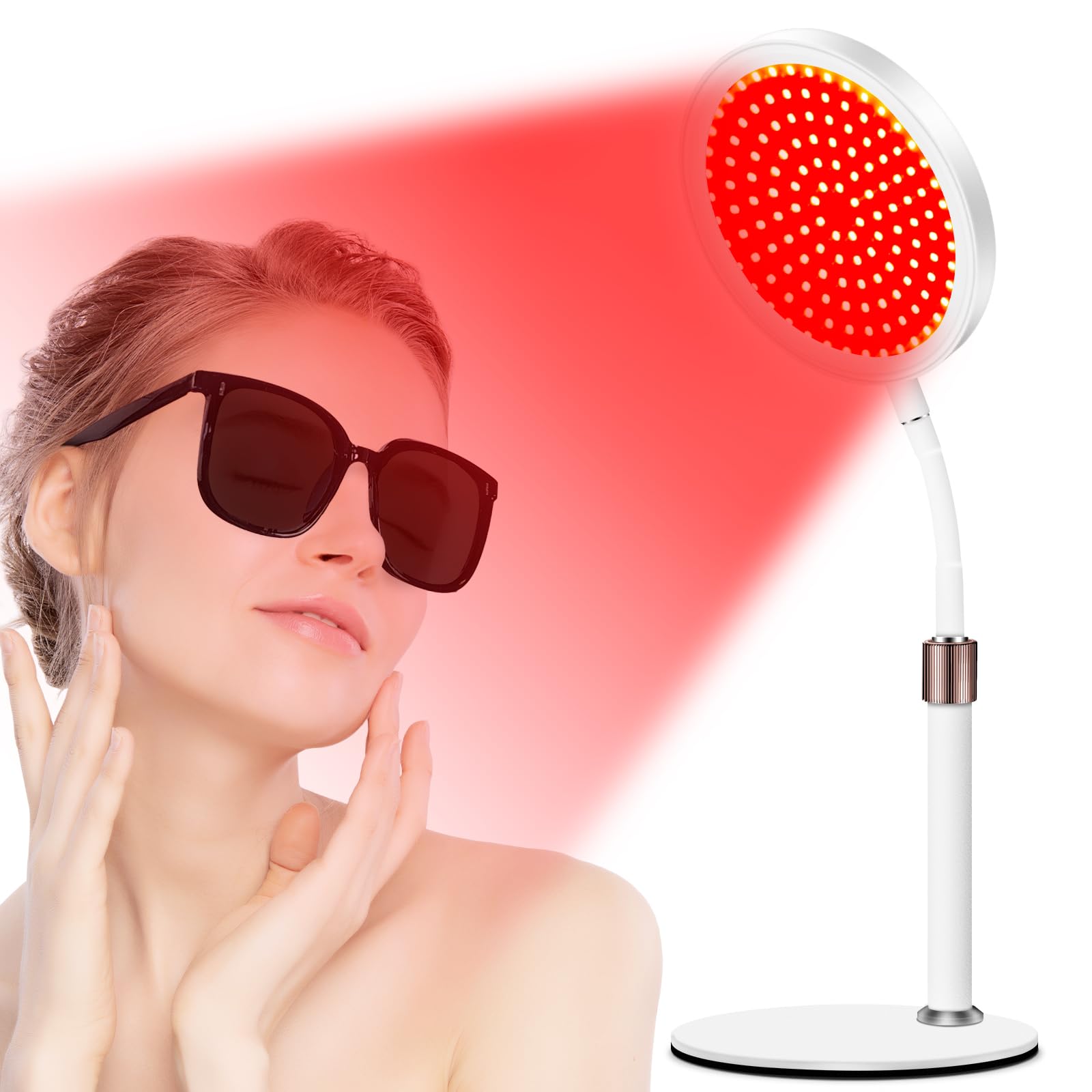 Red Light Therapy - Lampada a Luce Rossa con Base