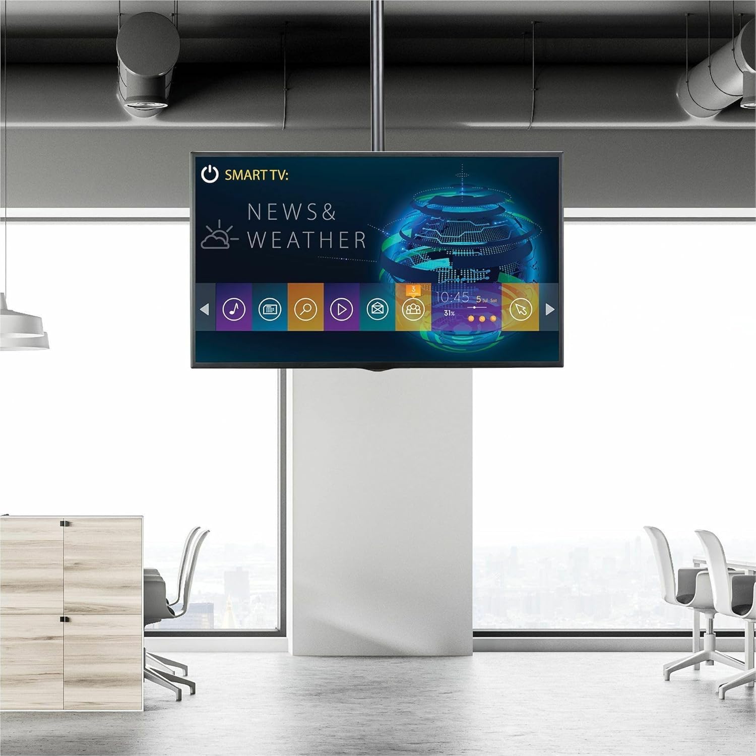 Startech.com Supporto da soffitto per TV schermo piatto - immagine 2