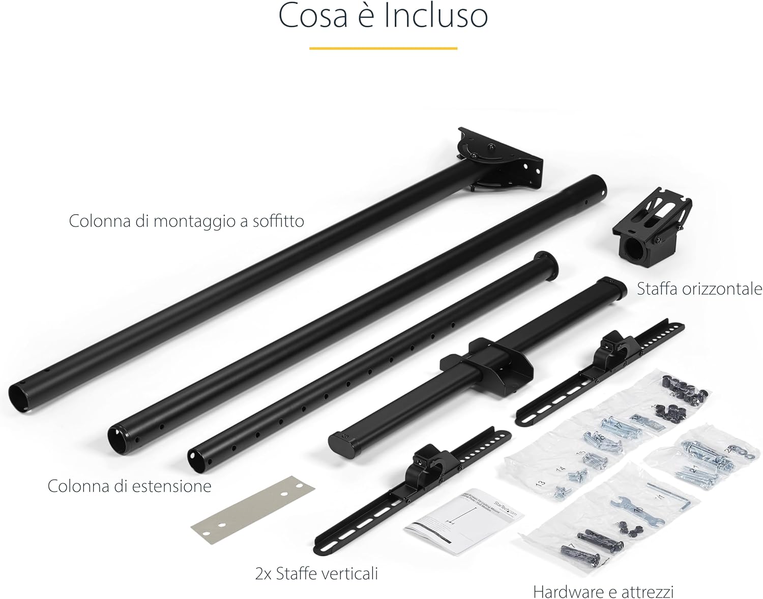 Startech.com Supporto da soffitto per TV schermo piatto - immagine 8