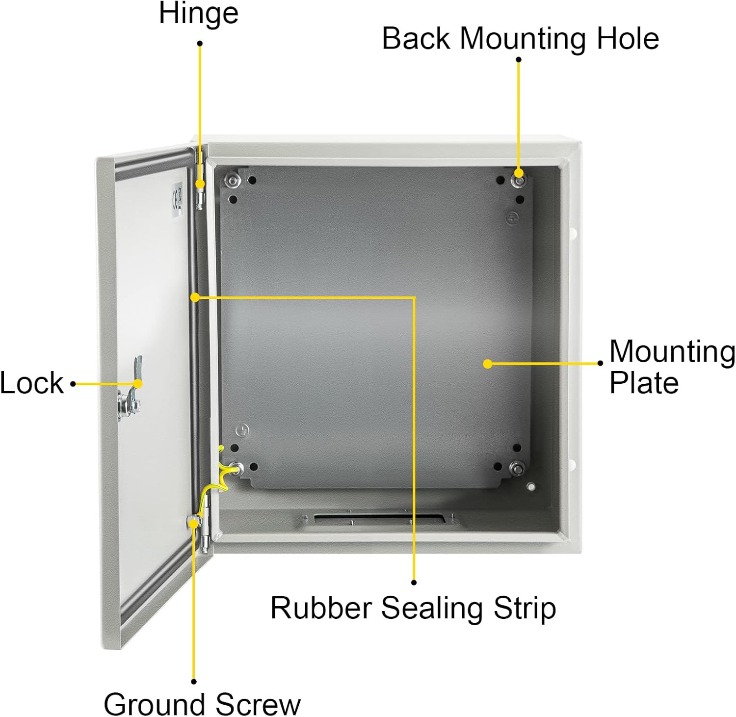 Vevor Custodia in Acciaio NEMA 4X 8x8x6'' - immagine 9