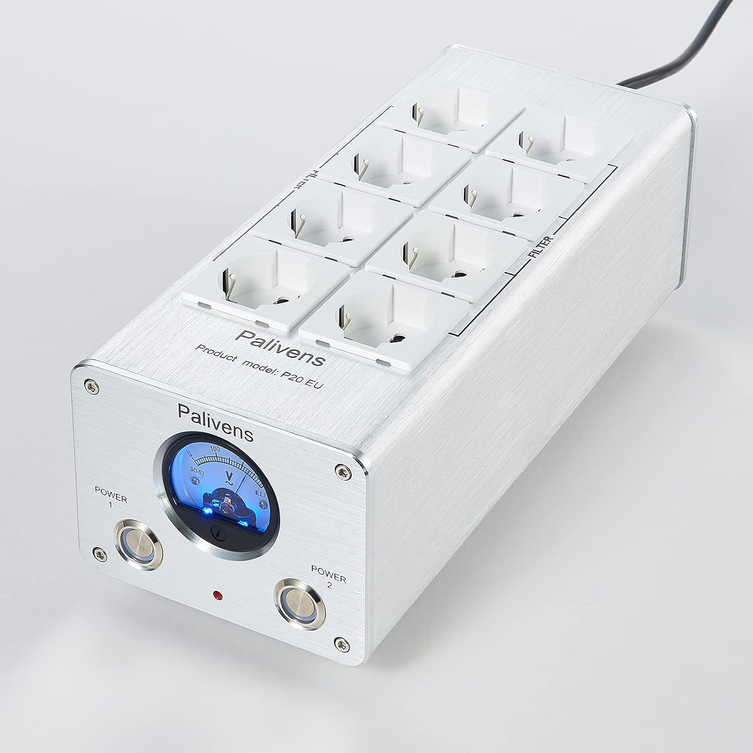 Pailvens Multipla HiFi con Filtro di Rete 8 Prese - immagine 1