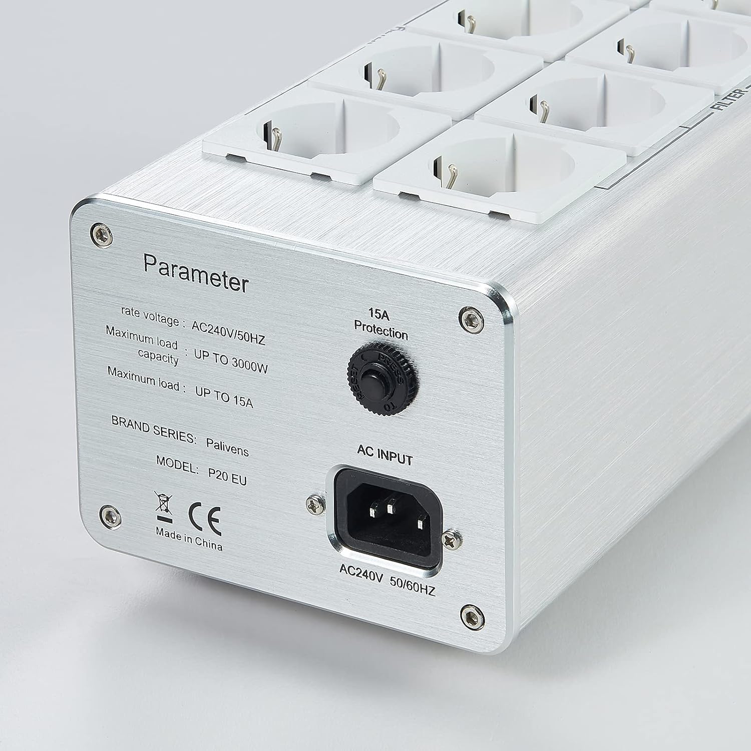 Pailvens Multipla HiFi con Filtro di Rete 8 Prese - immagine 4