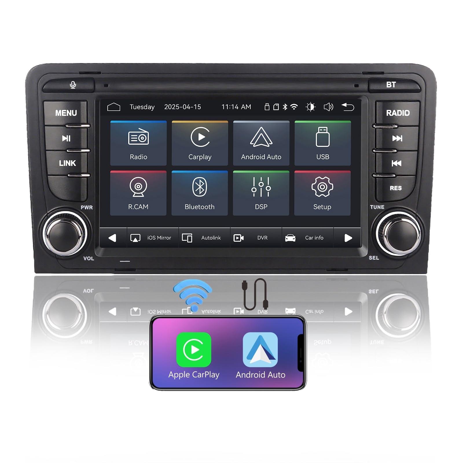Autoradio Linux per Audi A3 S3 RS3 8P 2003-2012