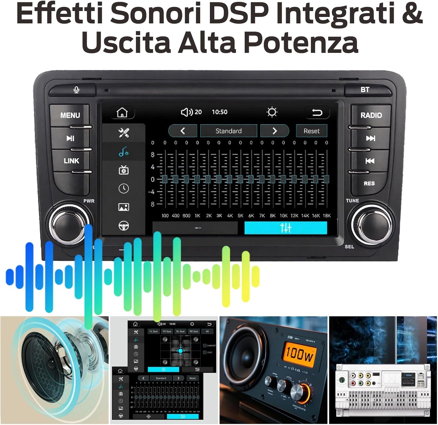 Autoradio Linux per Audi A3 S3 RS3 8P 2003-2012 - immagine 4