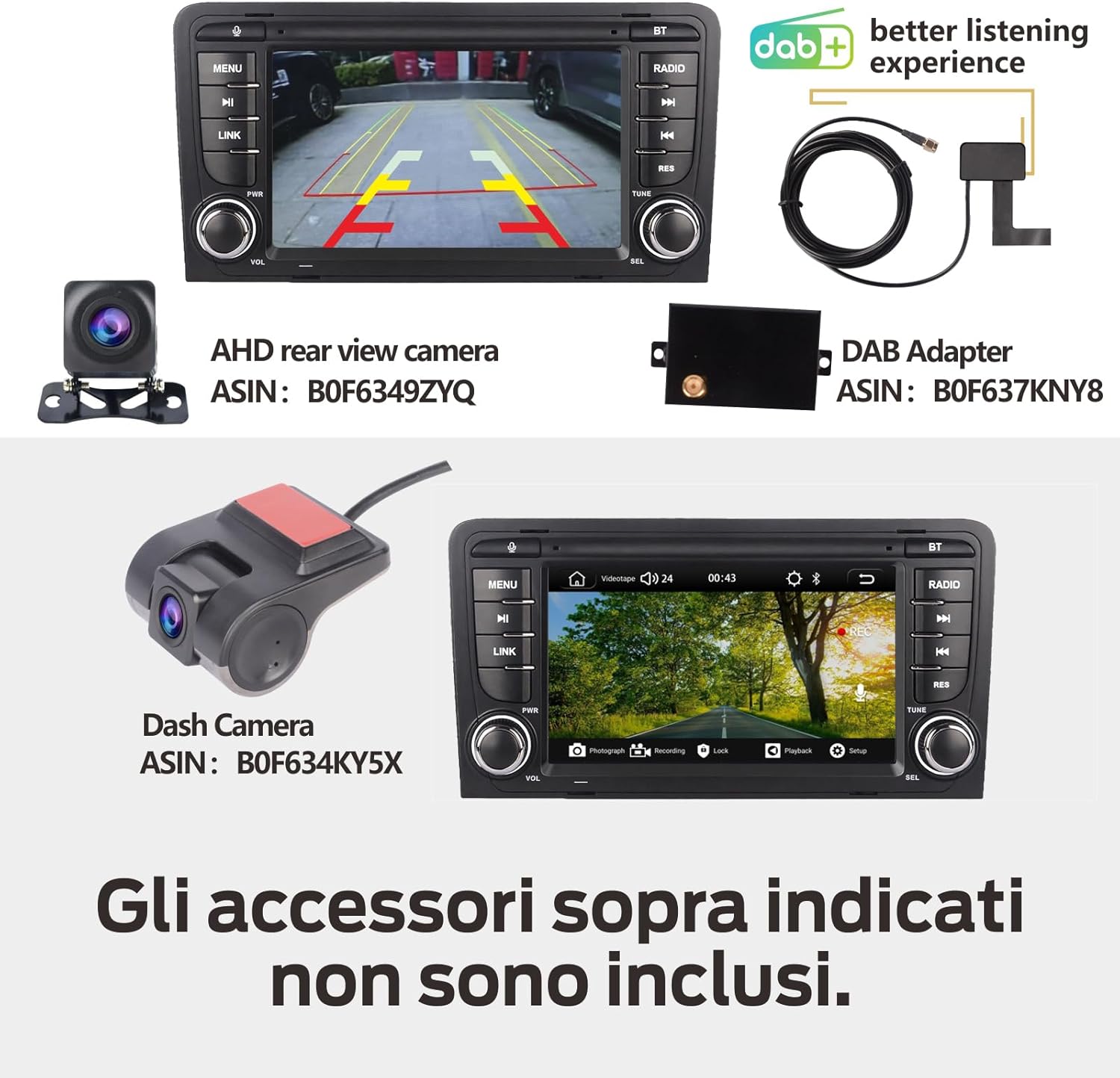 Autoradio Linux per Audi A3 S3 RS3 8P 2003-2012 - immagine 5