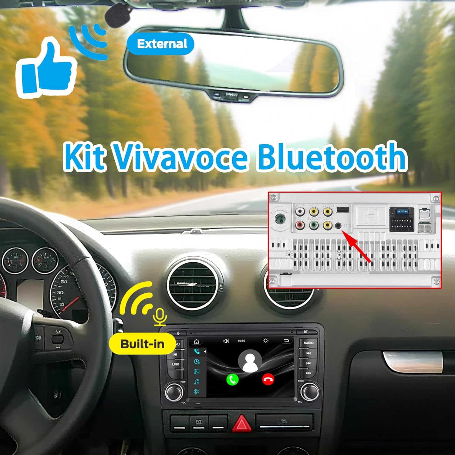 Autoradio Linux per Audi A3 S3 RS3 8P 2003-2012 - immagine 6