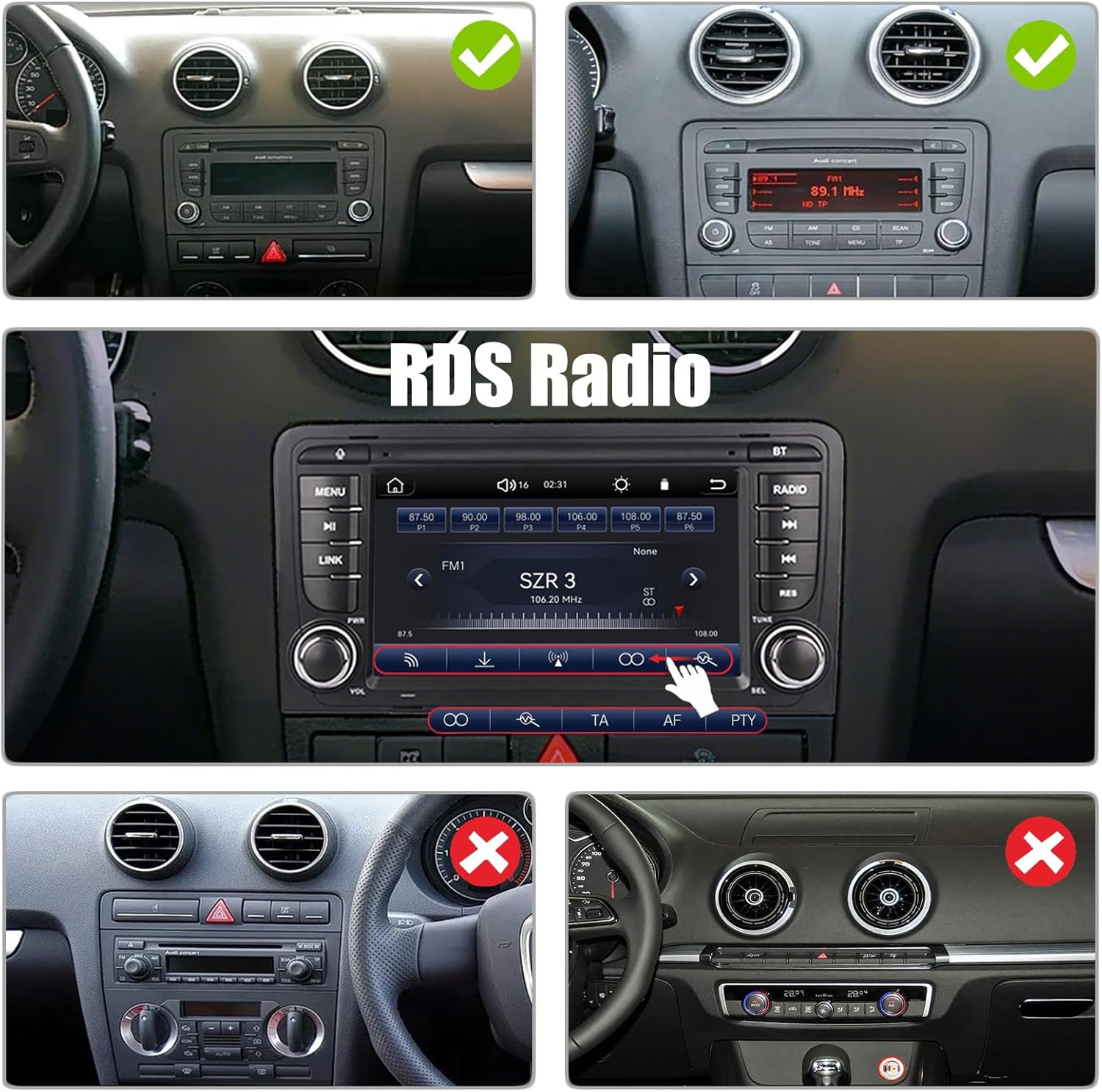 Autoradio Linux per Audi A3 S3 RS3 8P 2003-2012 - immagine 8