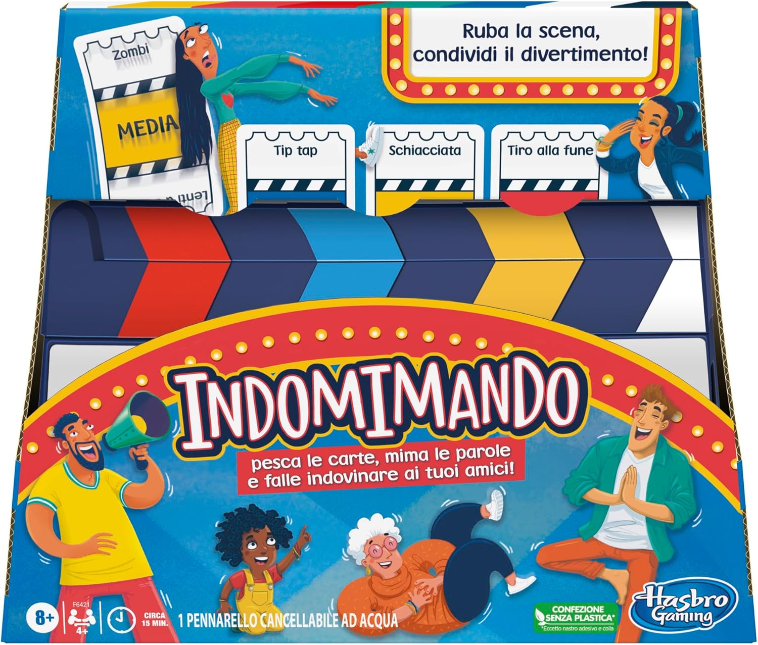Hasbro Gaming Indomimando - Gioco da Tavolo dei Mimi - immagine 1
