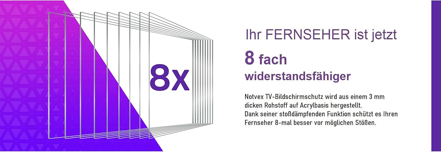 Notvex Protezione Schermo TV Slim da 65 Pollici - immagine 7