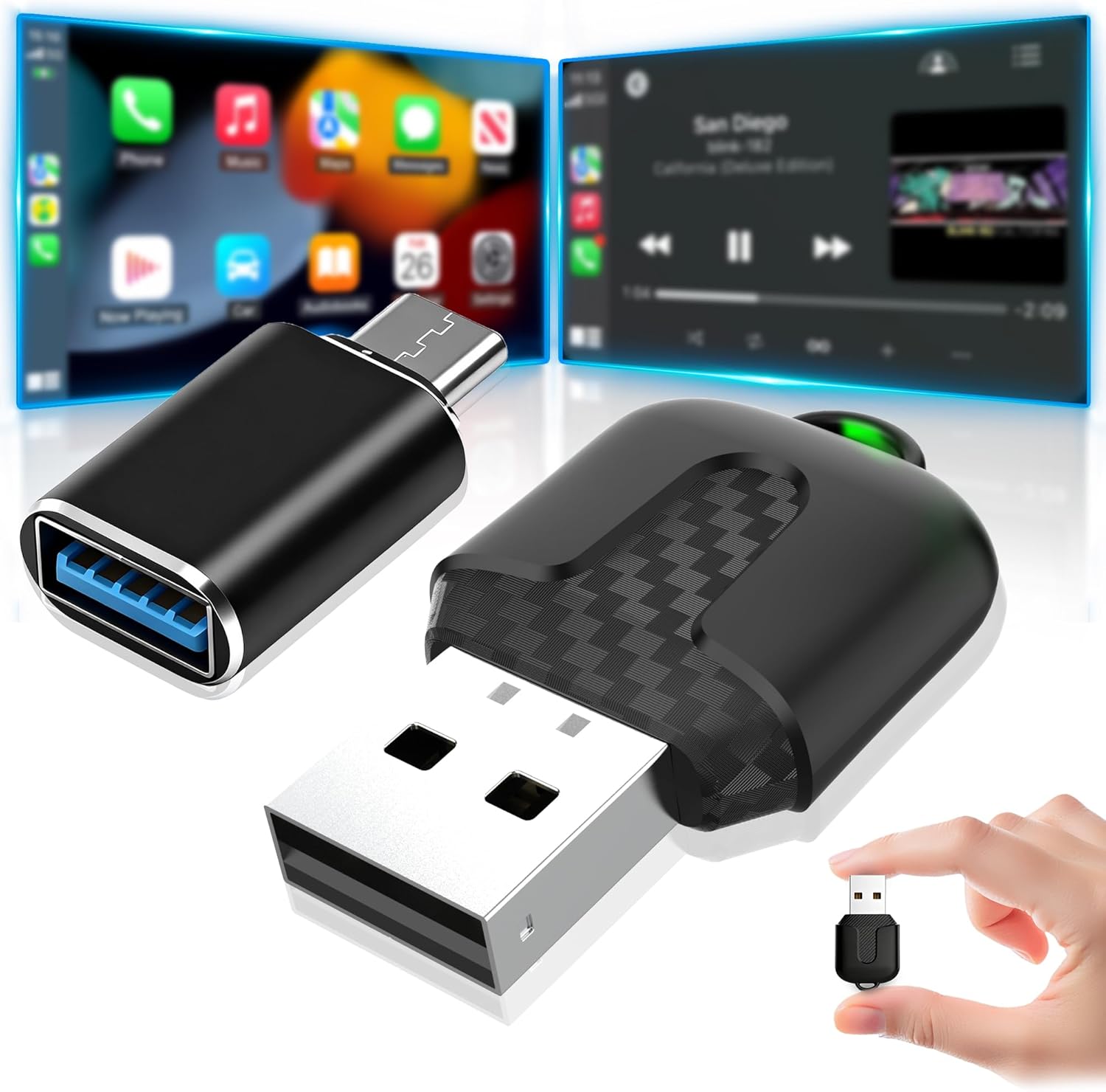 Wootootoo Adattatore CarPlay Wireless Upgrade 2025 - immagine 1