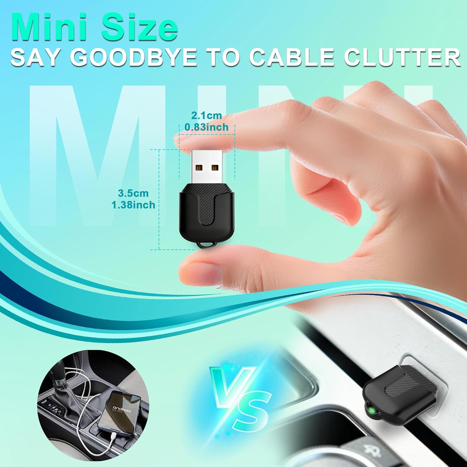 Wootootoo Adattatore CarPlay Wireless Upgrade 2025 - immagine 3