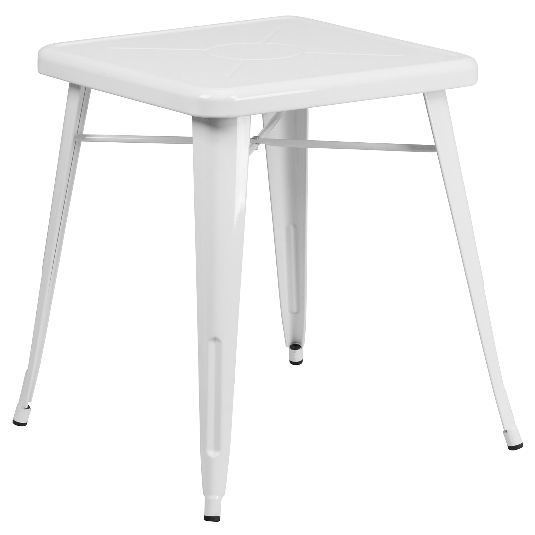 Flash Furniture Tavolo Quadrato Indoor-Outdoor, Bianco