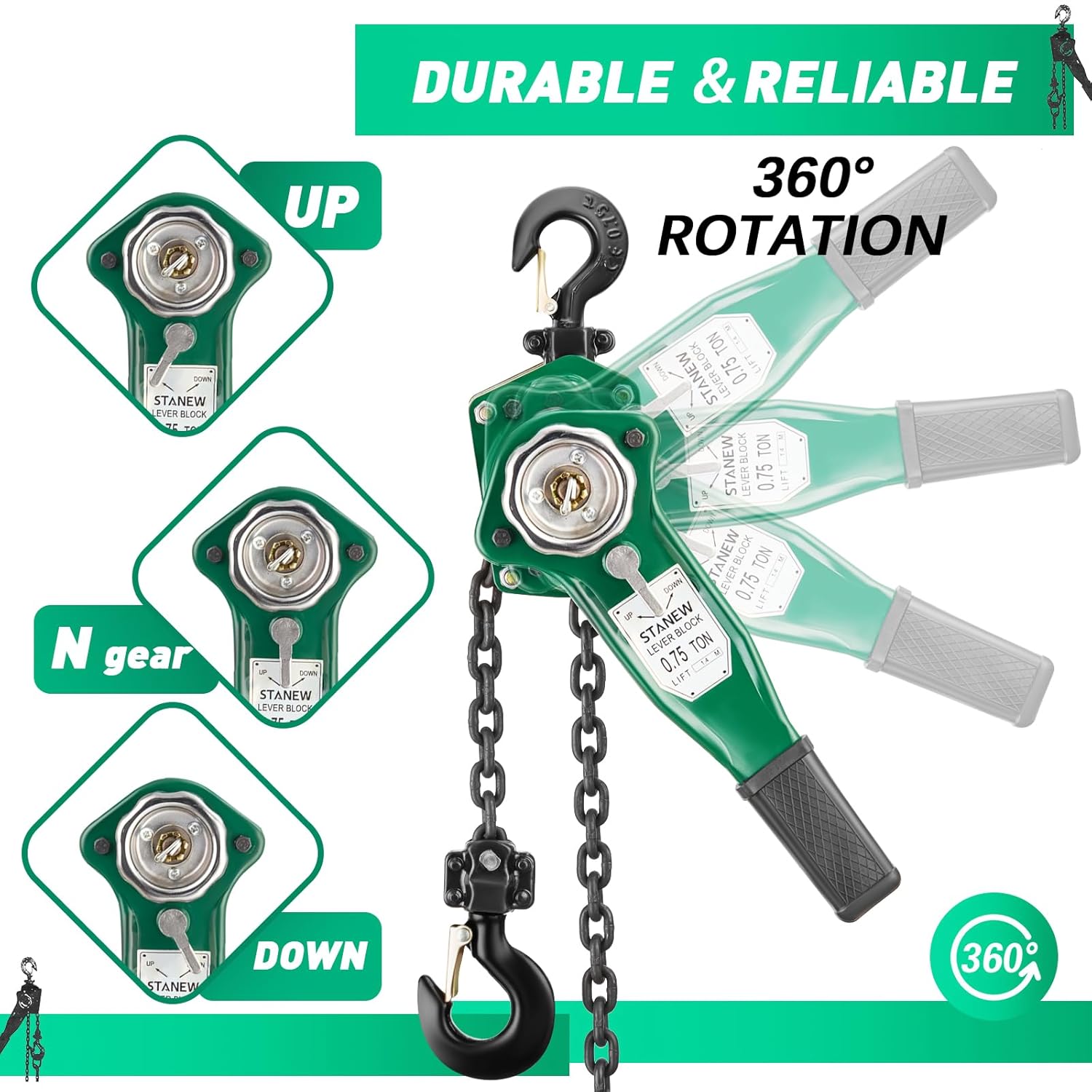 Stanew Paranco a Catena Manuale 0.75t - immagine 4