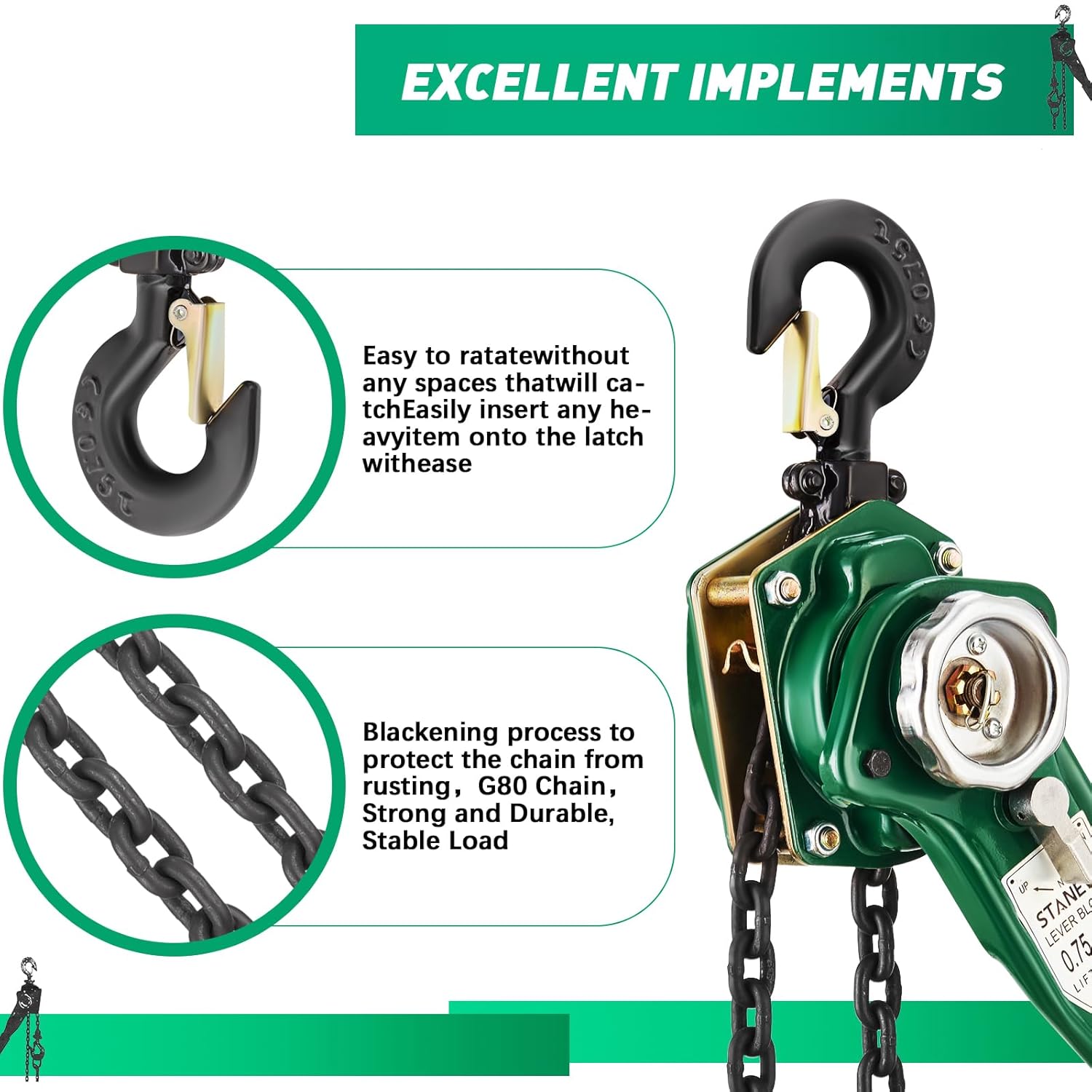 Stanew Paranco a Catena Manuale 0.75t - immagine 5