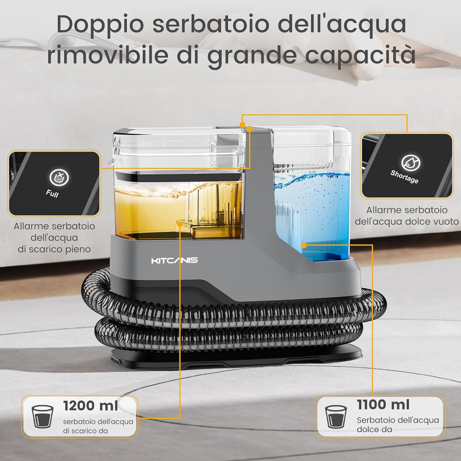 Lavatappeti e Divani Lava e Asciuga 600W 17KPa - immagine 5