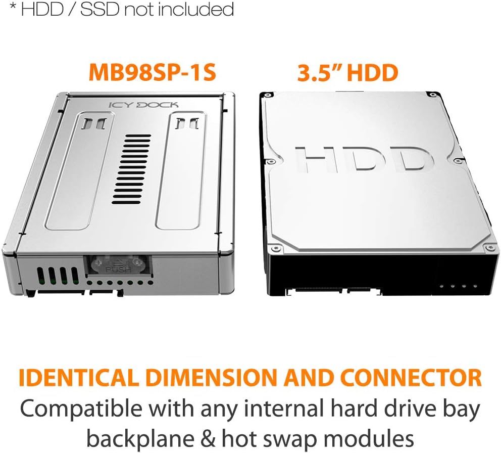 Icy Dock Convertitore SSD/HDD 2.5" a 3.5" SAS - immagine 5