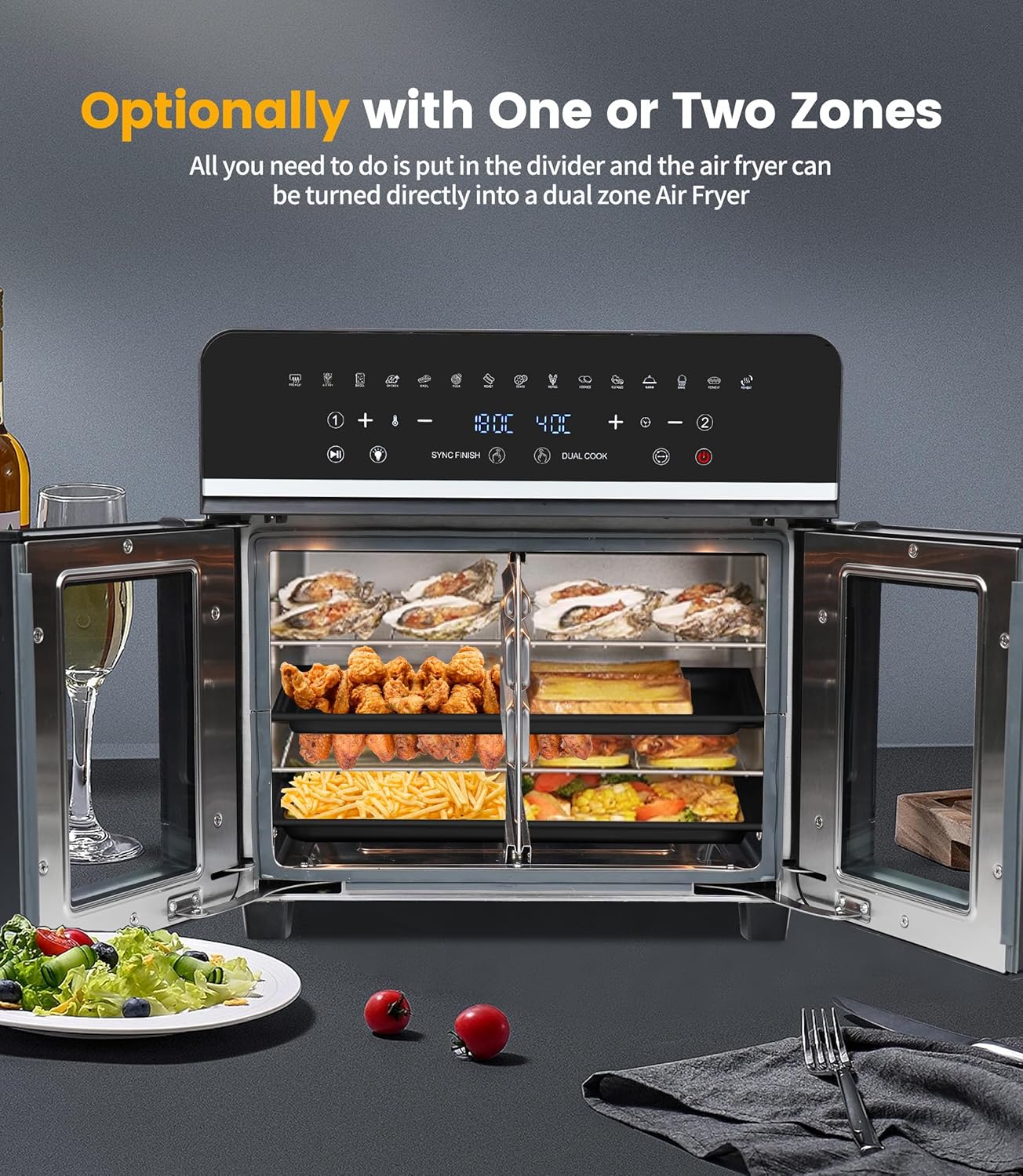 Emphsism Mini Forno ad Aria 23 Litri, 1800W - immagine 6