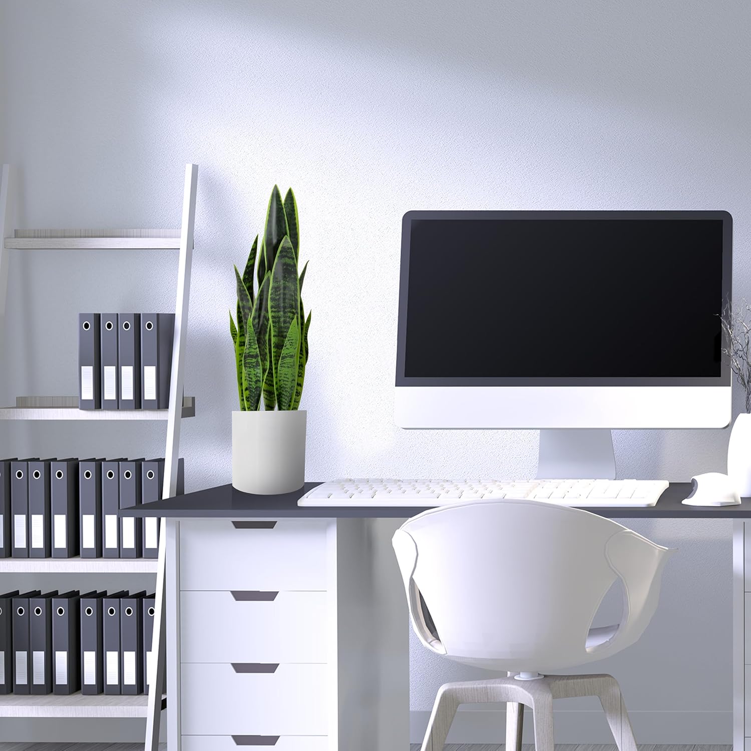 Hjh Office Pianta Artificiale SANSEVIERIA 65cm - immagine 8