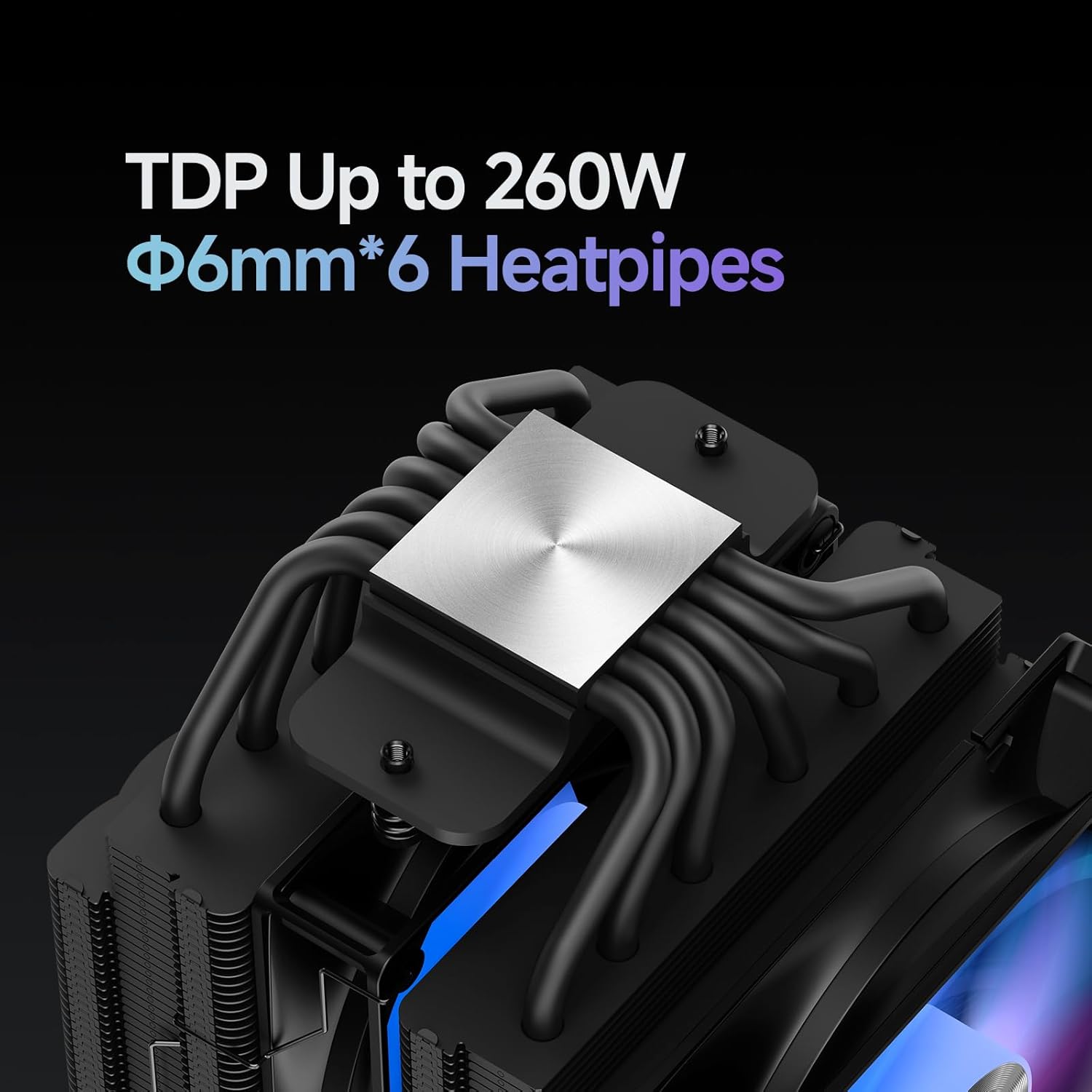 Delta A62 ARGB CPU Cooler con 6 Heat Pipes - immagine 2