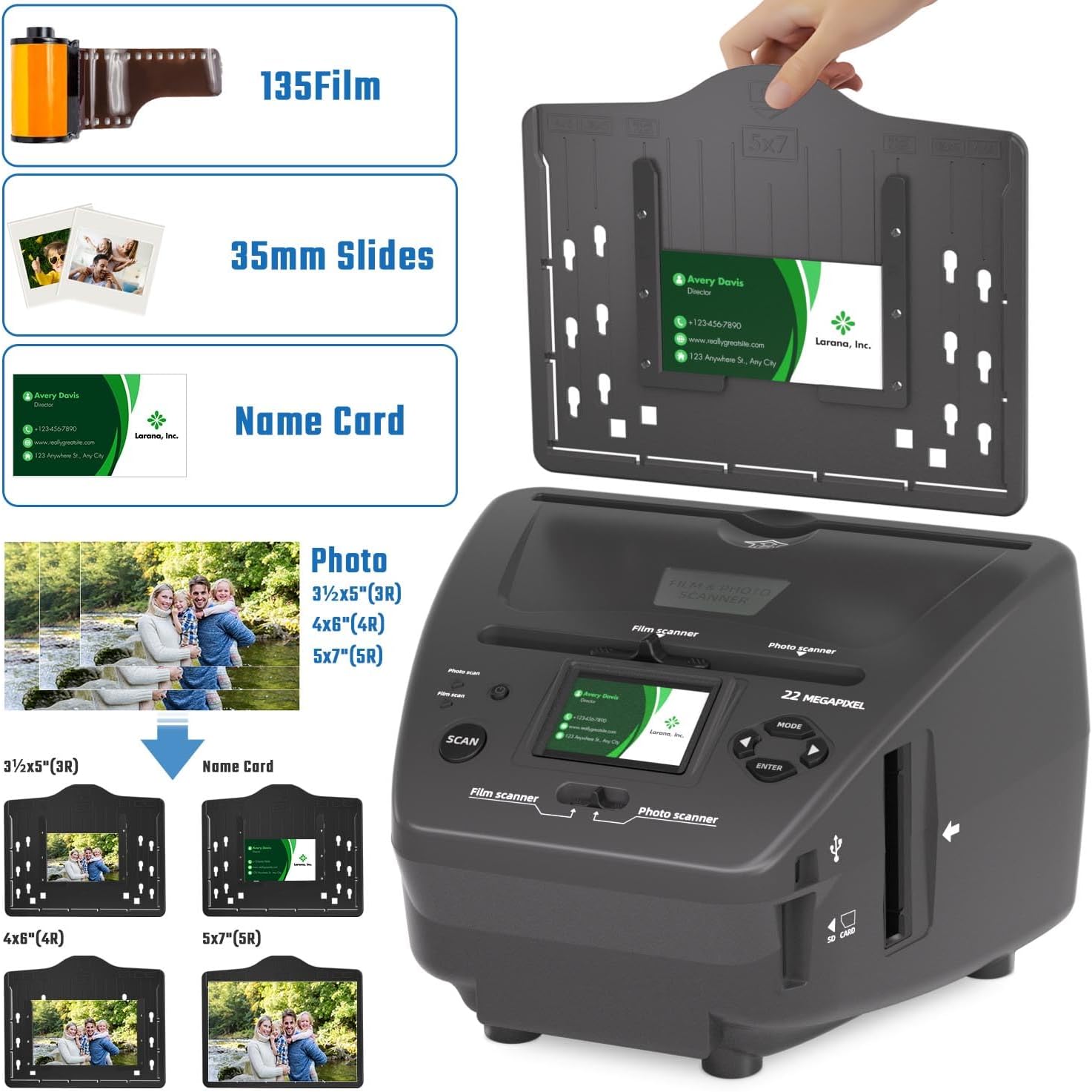 Scanner Multifunzione per Foto, Diapositive e Negativi - immagine 3