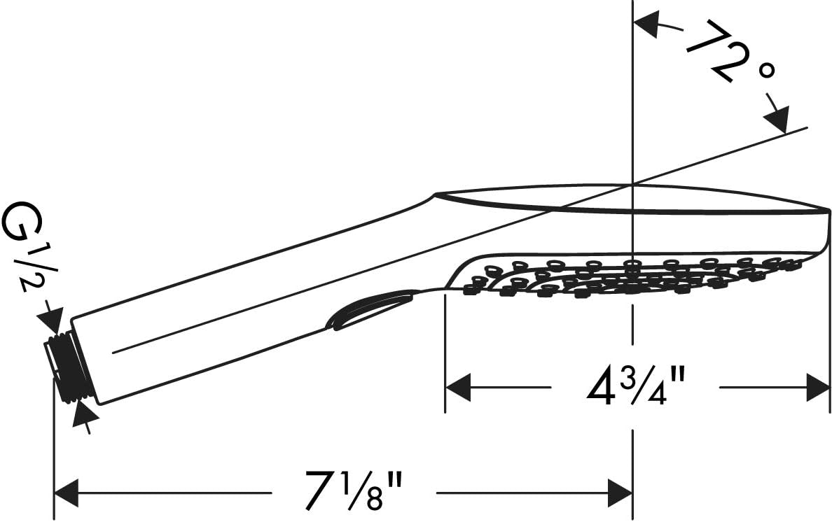 Hansgrohe Raindance Select E120 - Doccetta Low Flow, Chrome - immagine 2