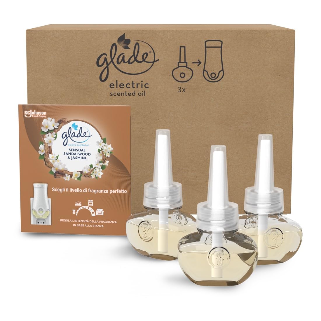 Glade Liquido Elettrico Profumatore Gelsomino e Sandalo