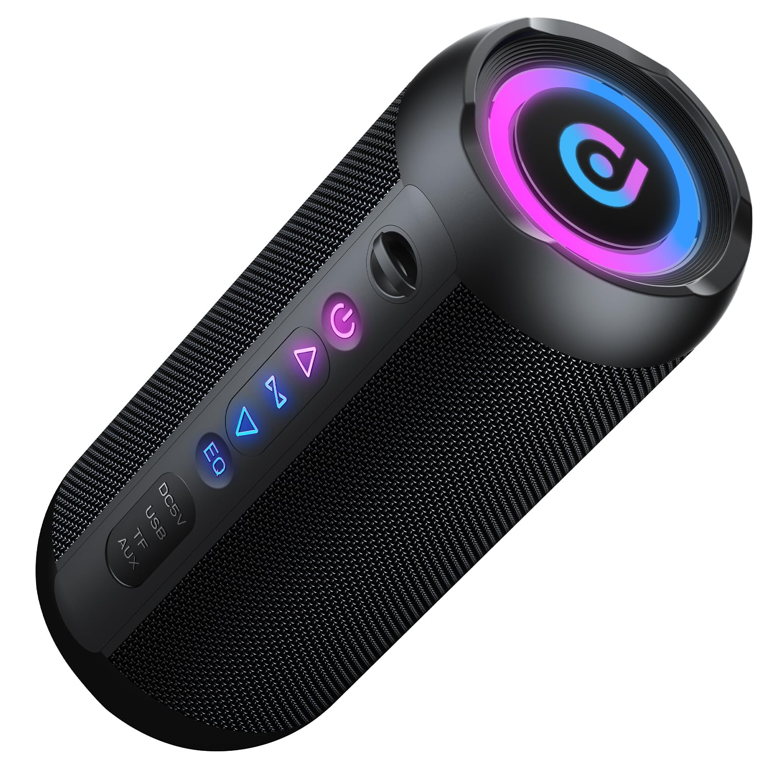 Cassa Bluetooth Portatile 30W con Luci RGB, Nero