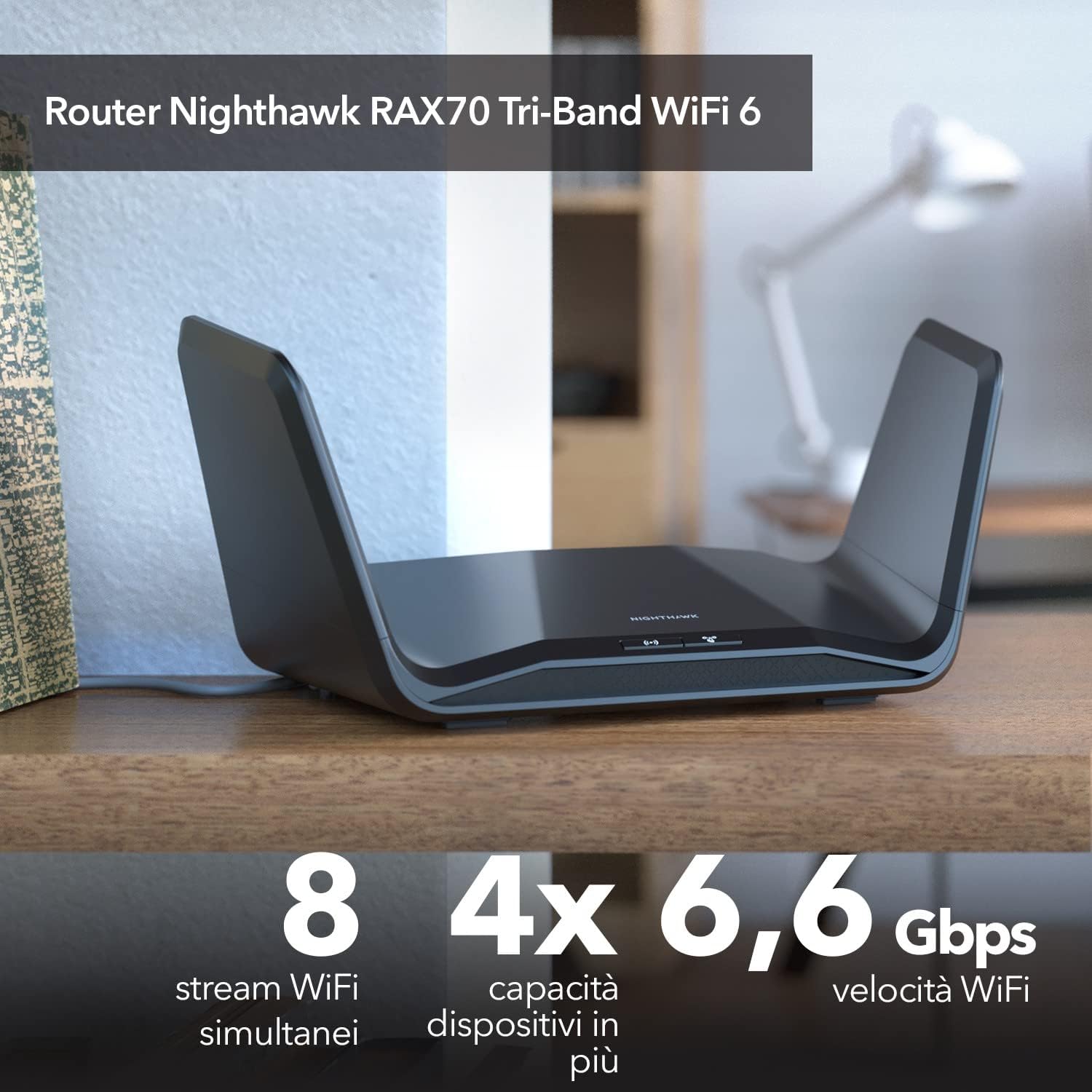 Netgear Nighthawk Router WiFi 6 (RAX70) AX6000 - immagine 2