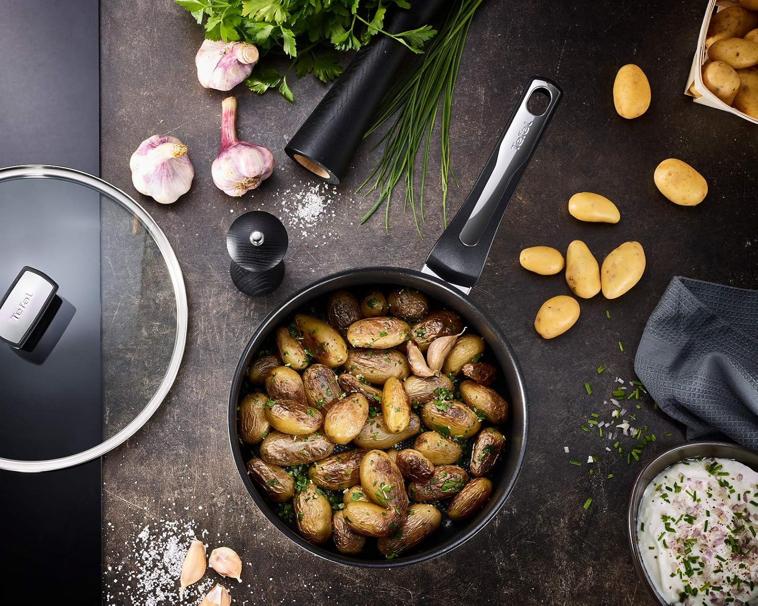 Tefal Emotion - Padella 26 cm 4L con Coperchio in Vetro - immagine 5