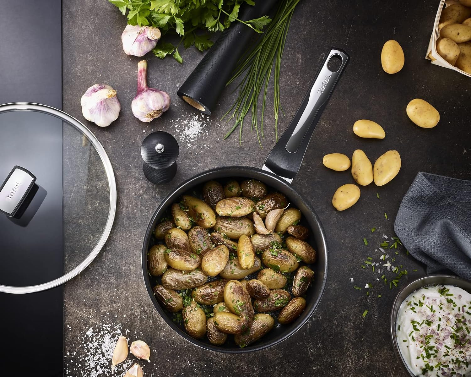 Tefal Emotion - Padella 26 cm 4L con Coperchio in Vetro - immagine 7