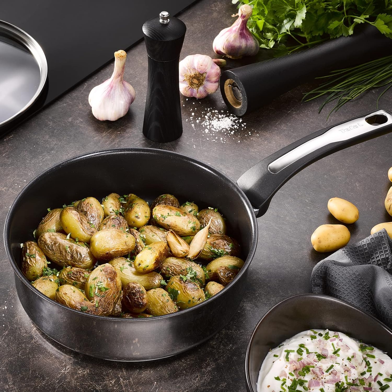 Tefal Emotion - Padella 26 cm 4L con Coperchio in Vetro - immagine 8