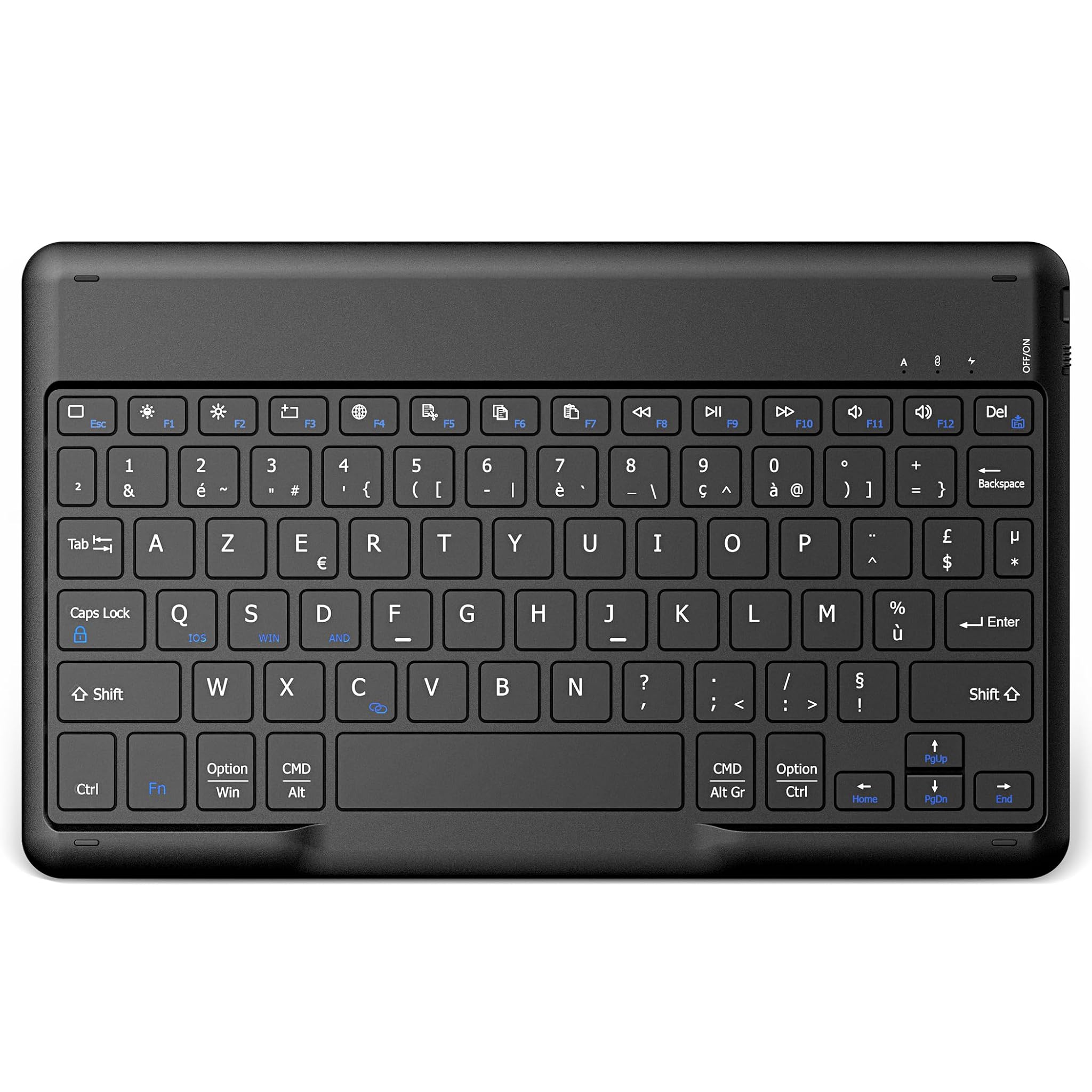 Easyacc Tastiera Bluetooth Wireless AZERTY, Nero