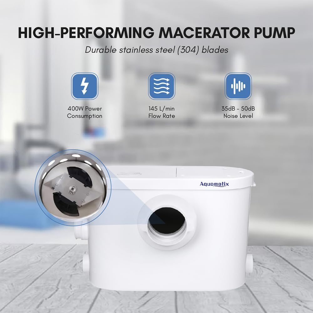 Aquamatix Silencio 3 - Trituratore Pompa Maceratore 400W - immagine 2