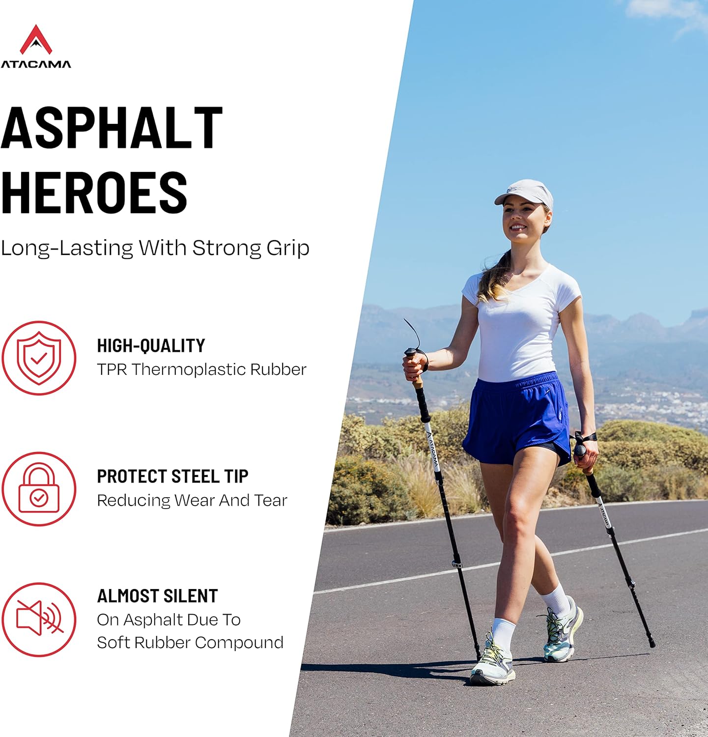 Atacama Bastoni da Trekking Telescopici in Carbonio e Alluminio - immagine 4