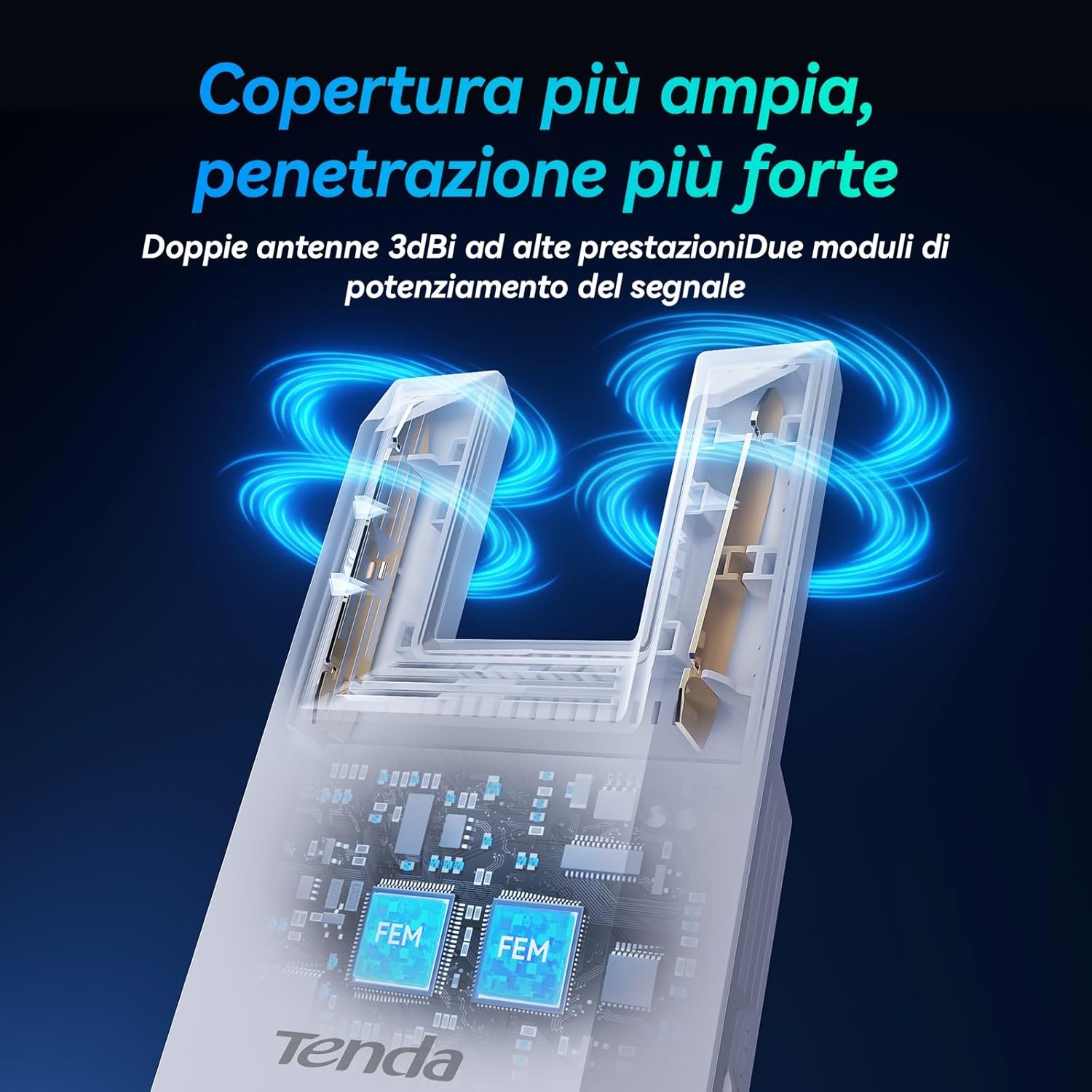 Tenda A18 Pro Ripetitore WiFi AC1200 Dual Band - immagine 3