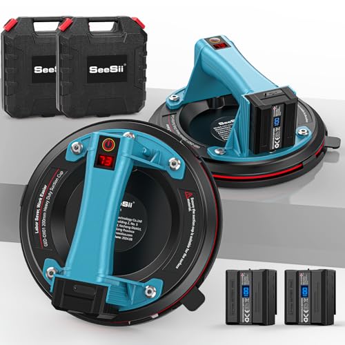 Seesii 2x Ventosa Elettrica 8 Pollici 600LBS