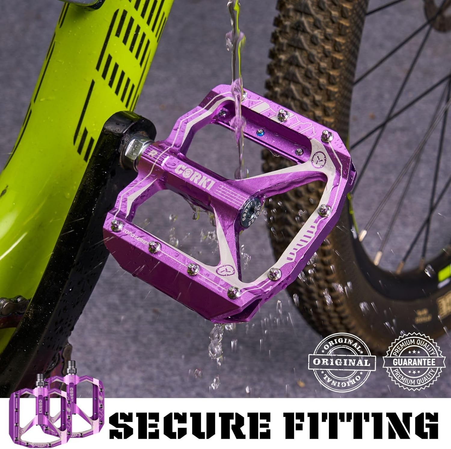 Corki Cycles Pedali Piattaforma Extra Large per MTB - immagine 5