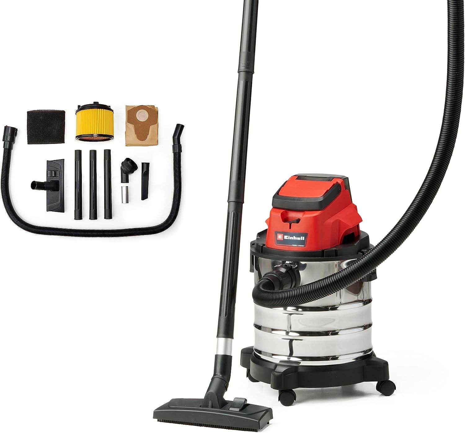 Einhell TC-VC 18/20 Li S - Aspiratutto a Batteria 20L